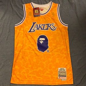 Bape Lakers Lebron jersey